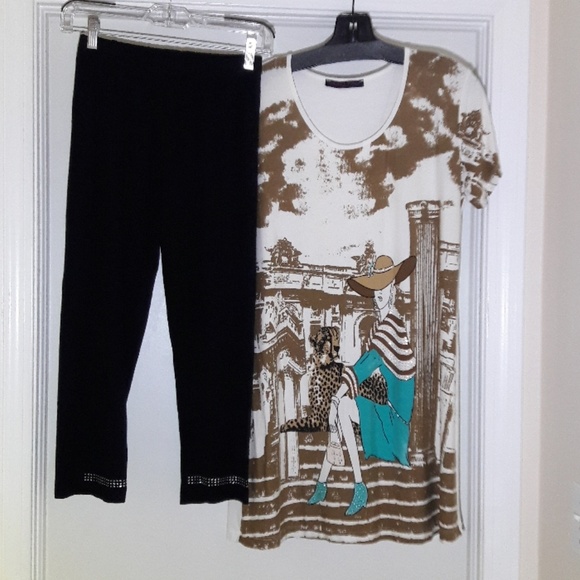 Innocence Women Tops - Two-Piece Crewneck Tunic & Leggings Set